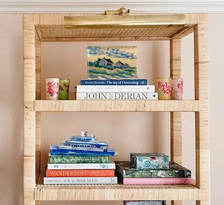 Bald Head Island Ferry Acrylic Block by Elizabeth Sheats Mockup