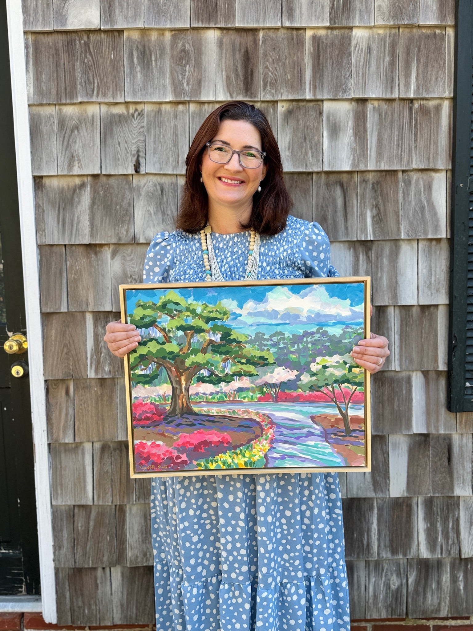 Airlie Gardens Path - Original - by Elizabeth Sheats