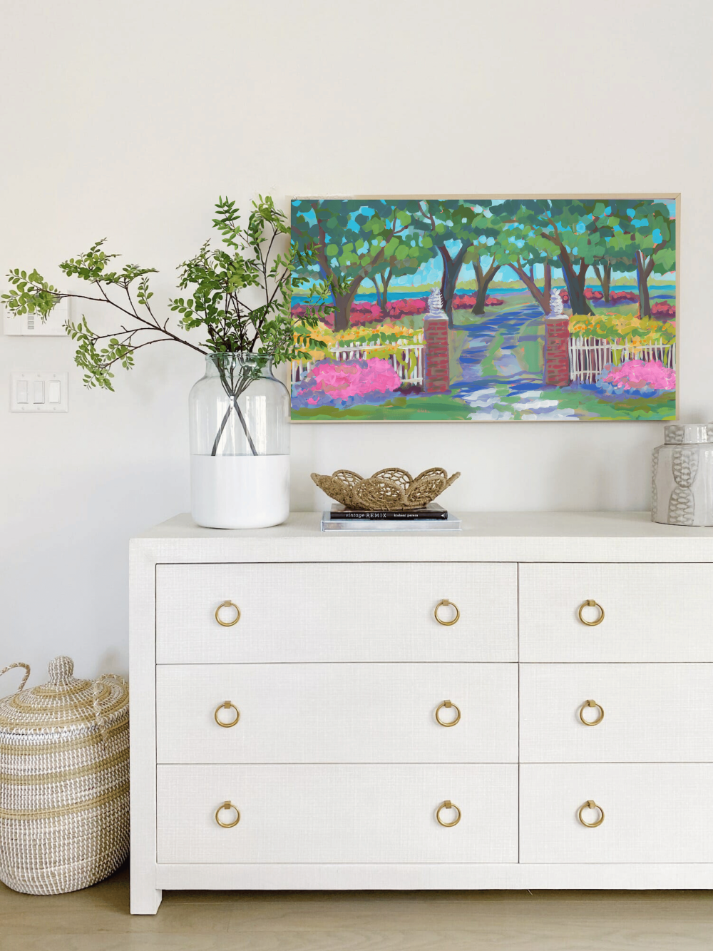 TV Download Mockup - Chicora Wood Plantation Gate by Elizabeth Sheats