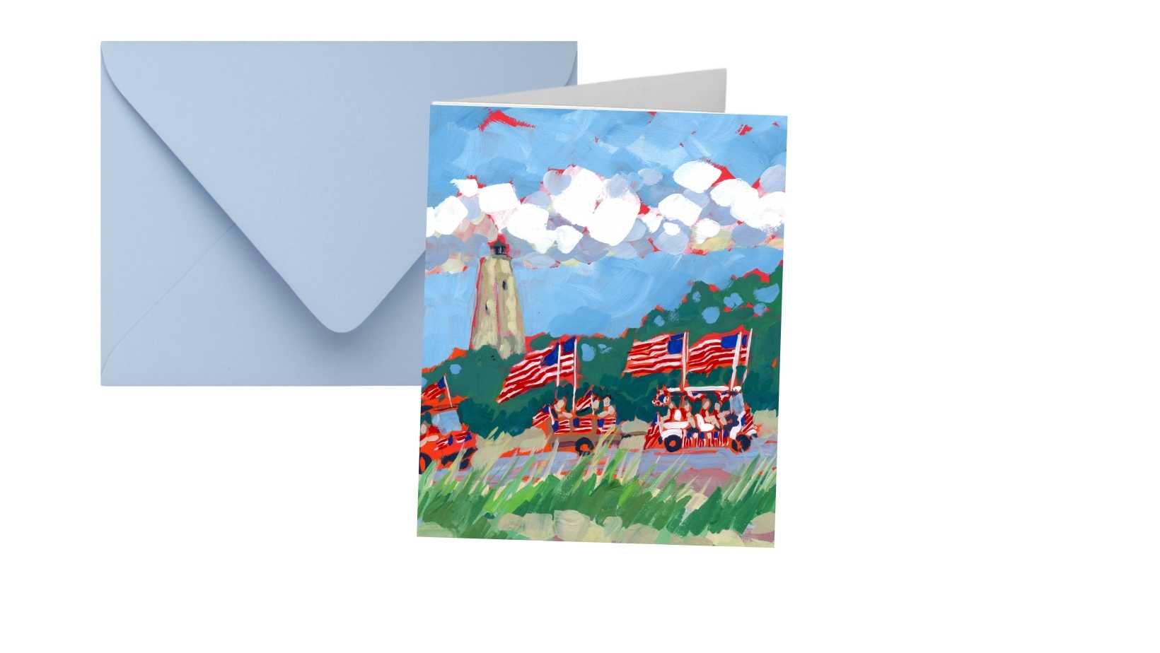 Bald Head Island Note Cards by Elizabeth Sheats