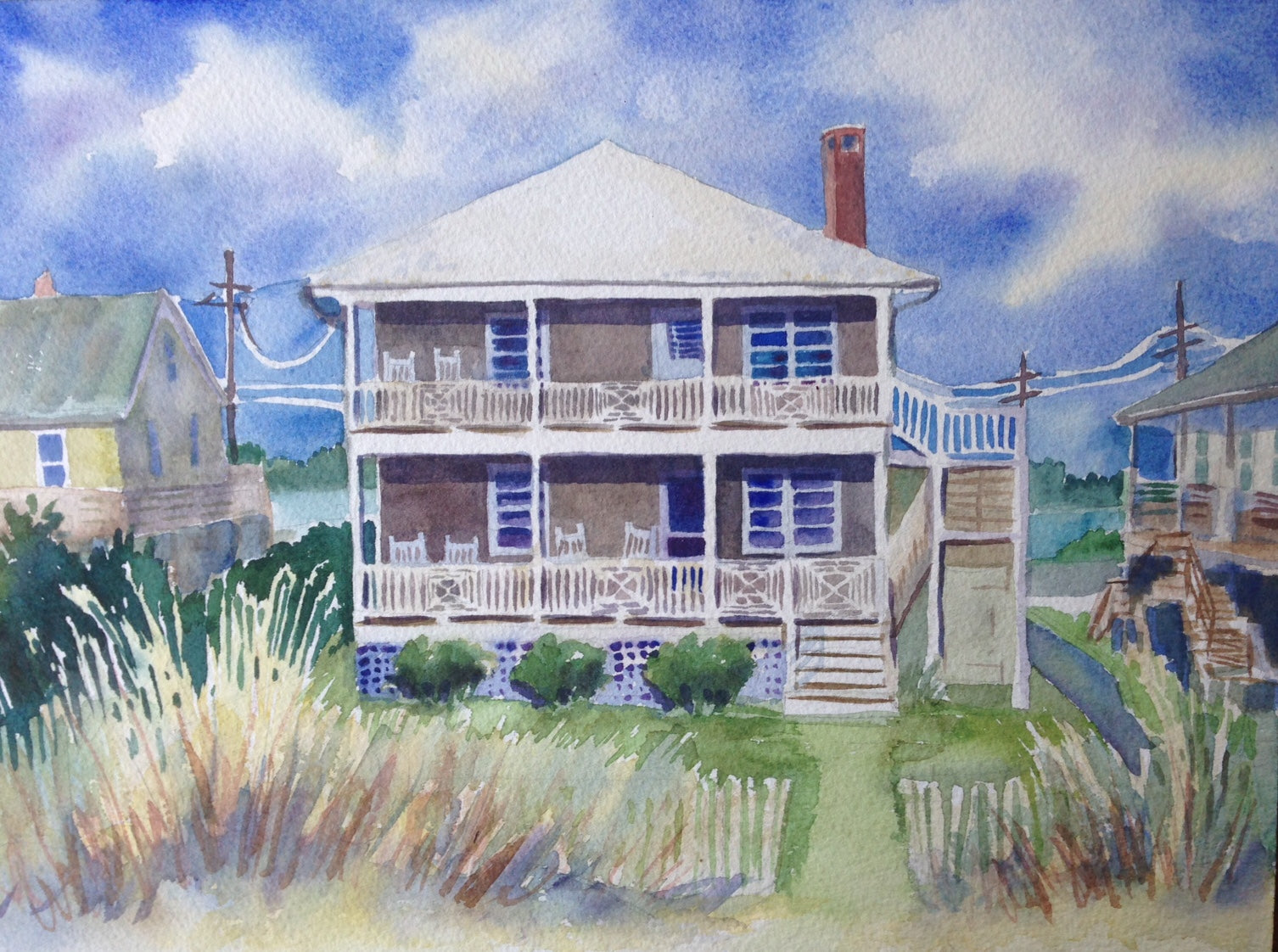 9"x12" Personalized Home Portrait / Original / Custom Artwork image 0