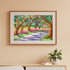 Azaleas Along the Oak Alley / Unframed Print by Elizabeth Sheats Mockup