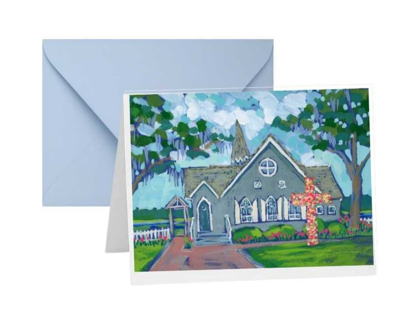 Bald Head Island Note Cards by Elizabeth Sheats