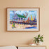 Race Day at the CYC Painting by Elizabeth Sheats / Wrightsville Beach / Unframed Print Mockup