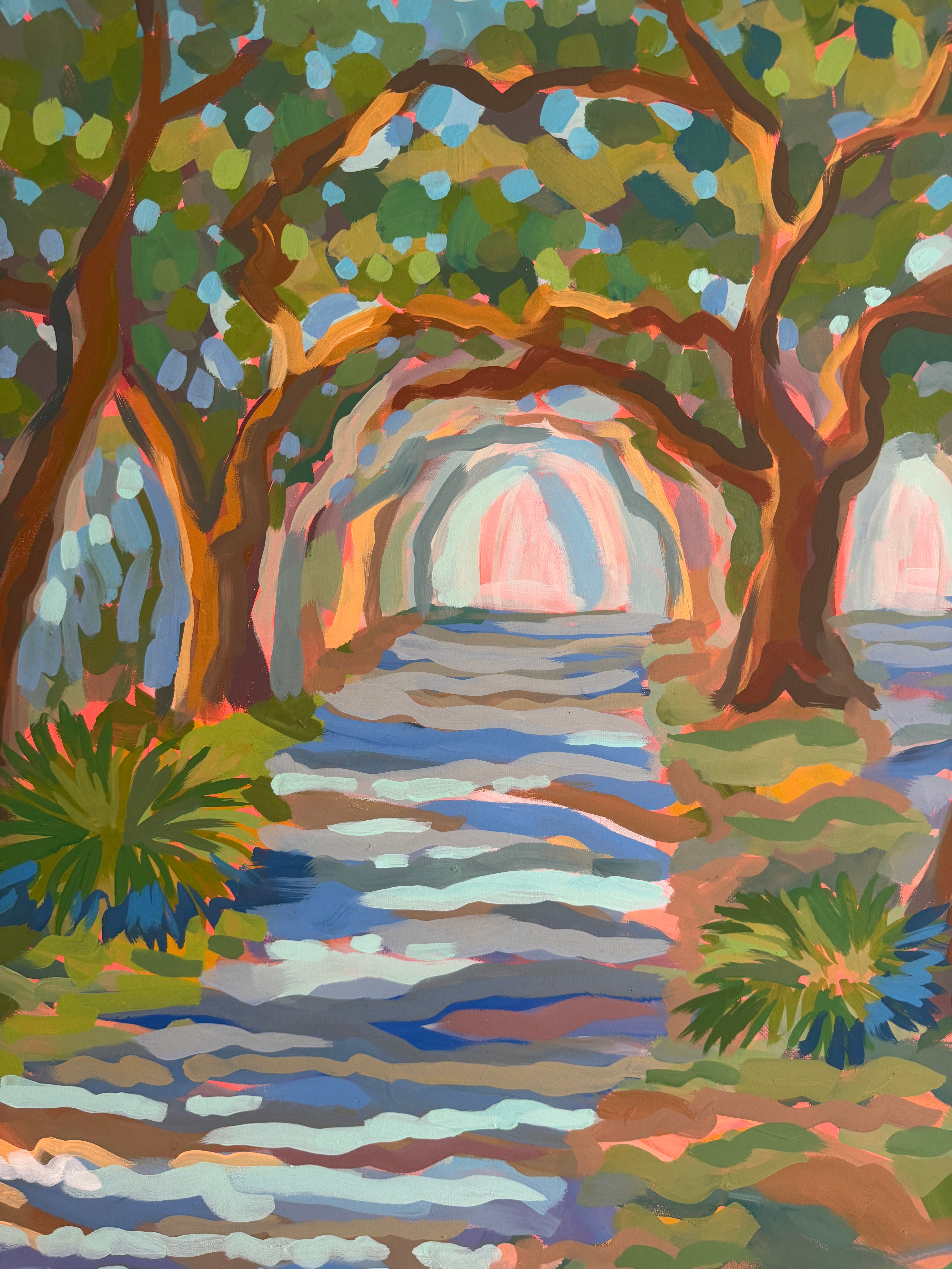 Crossing the Island - Original - by Elizabeth Sheats (Copy)