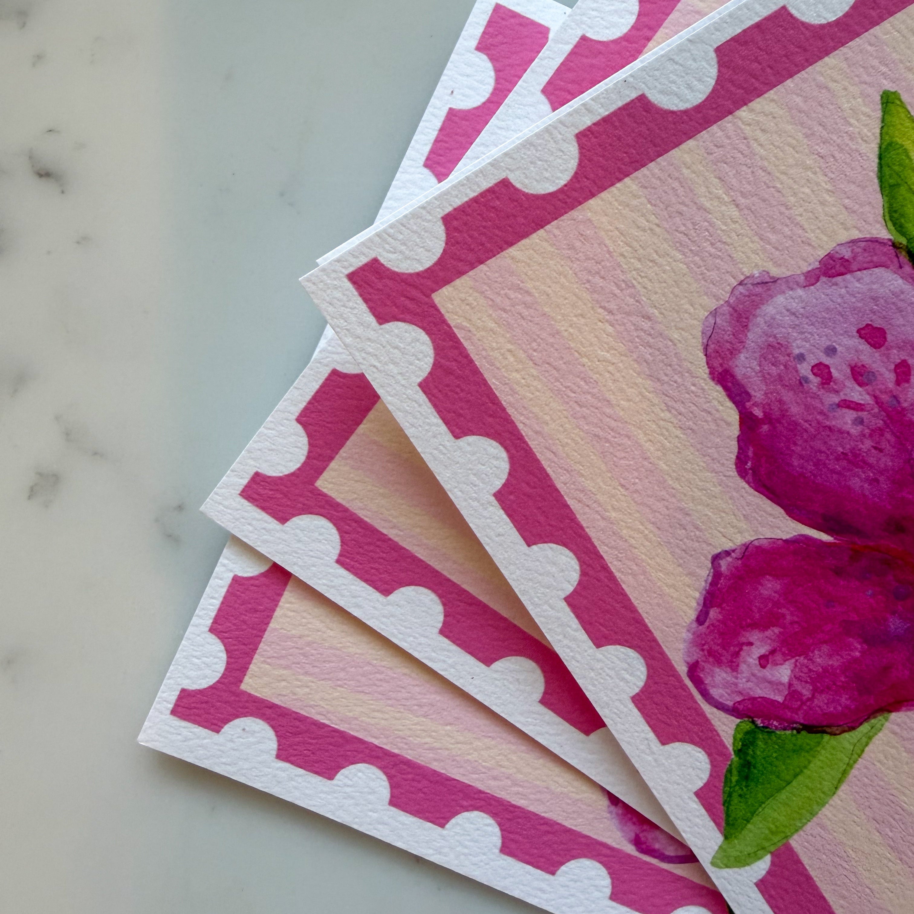 Azalea Notecards - Pack of 6 Cards