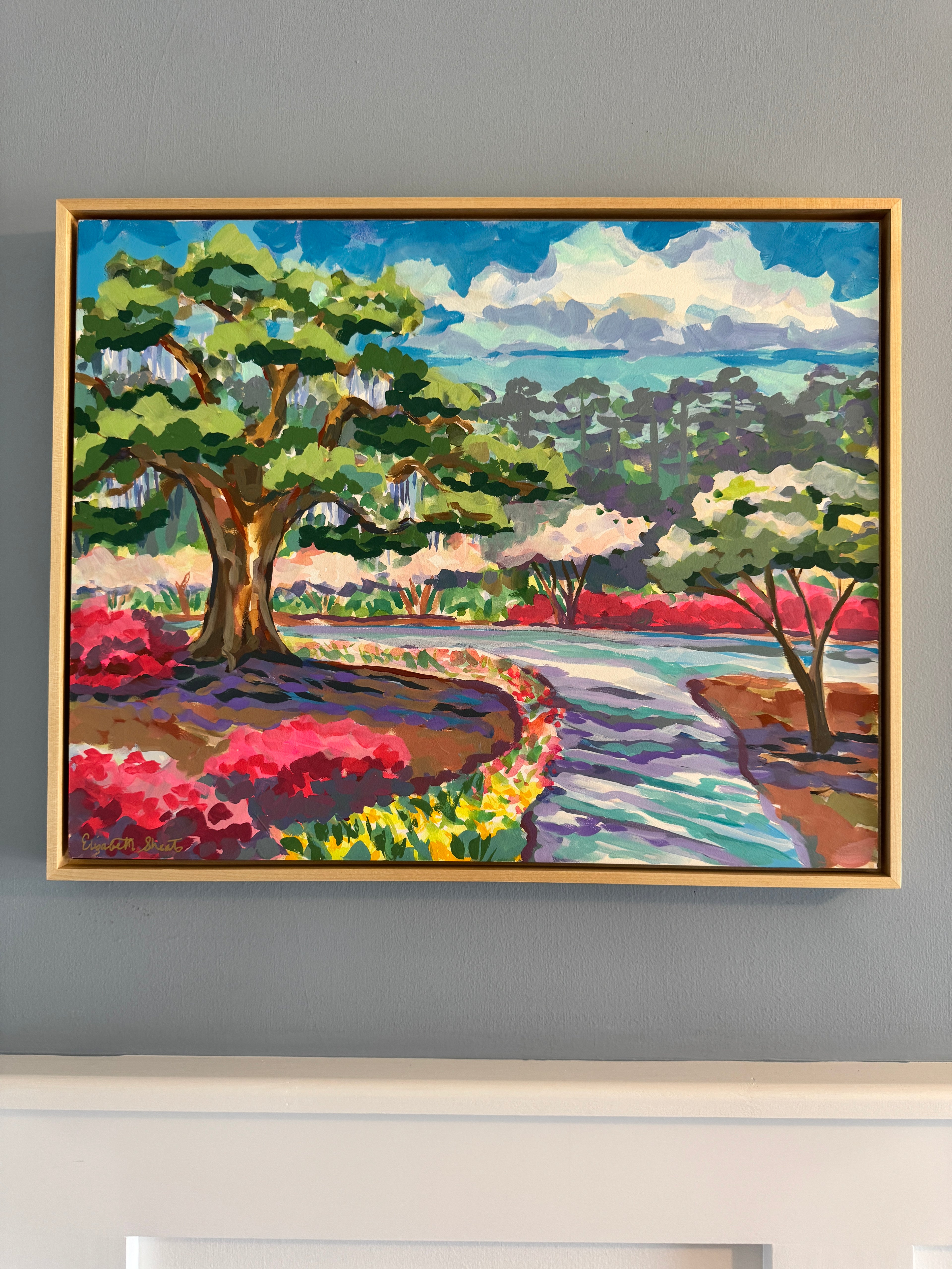 Airlie Gardens Path - Original - by Elizabeth Sheats