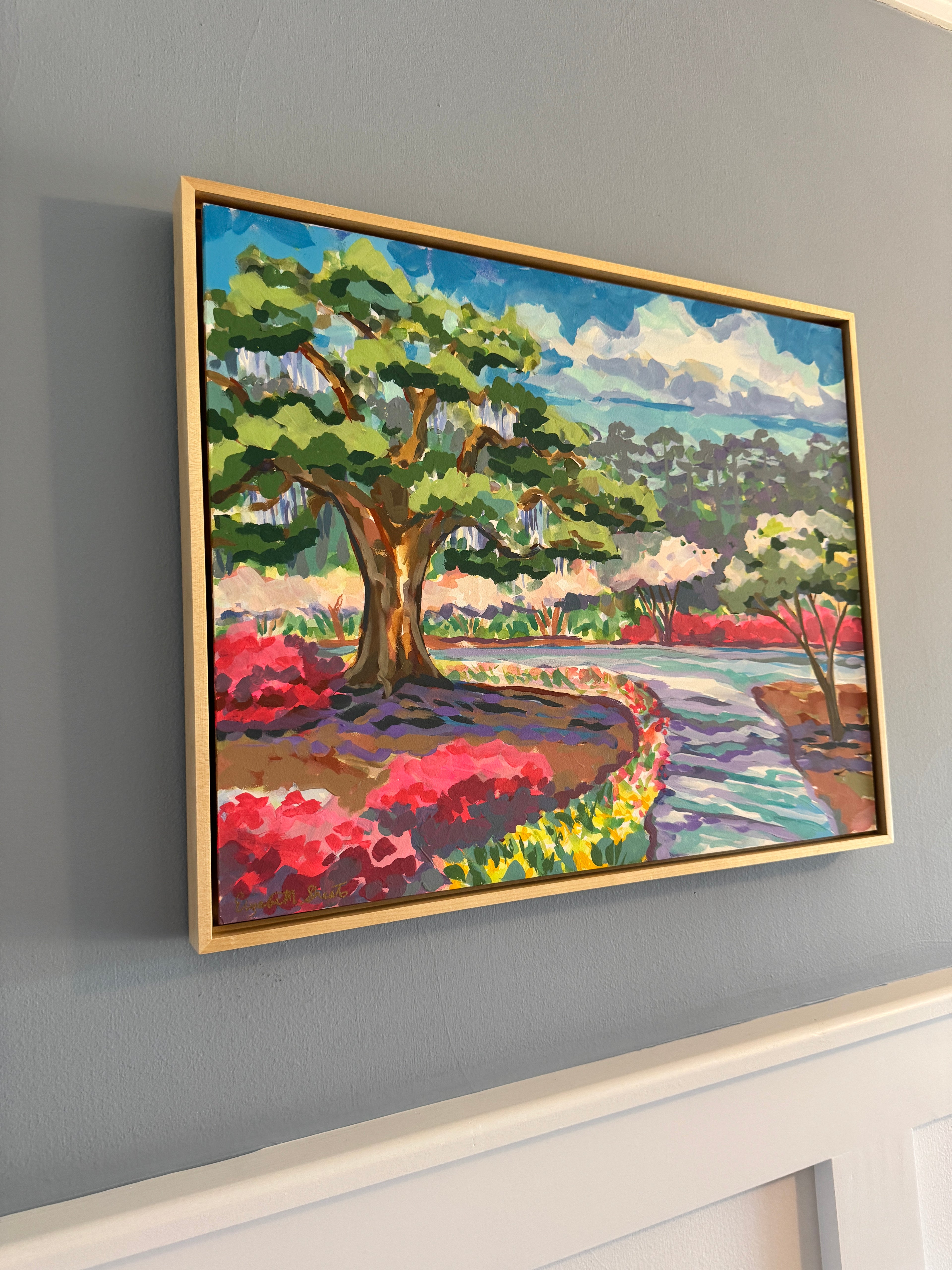 Airlie Gardens Path - Original - by Elizabeth Sheats