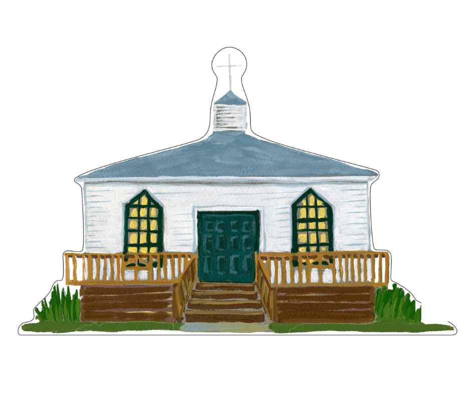 Pawleys Island Chapel Acrylic Block by Elizabeth Sheats