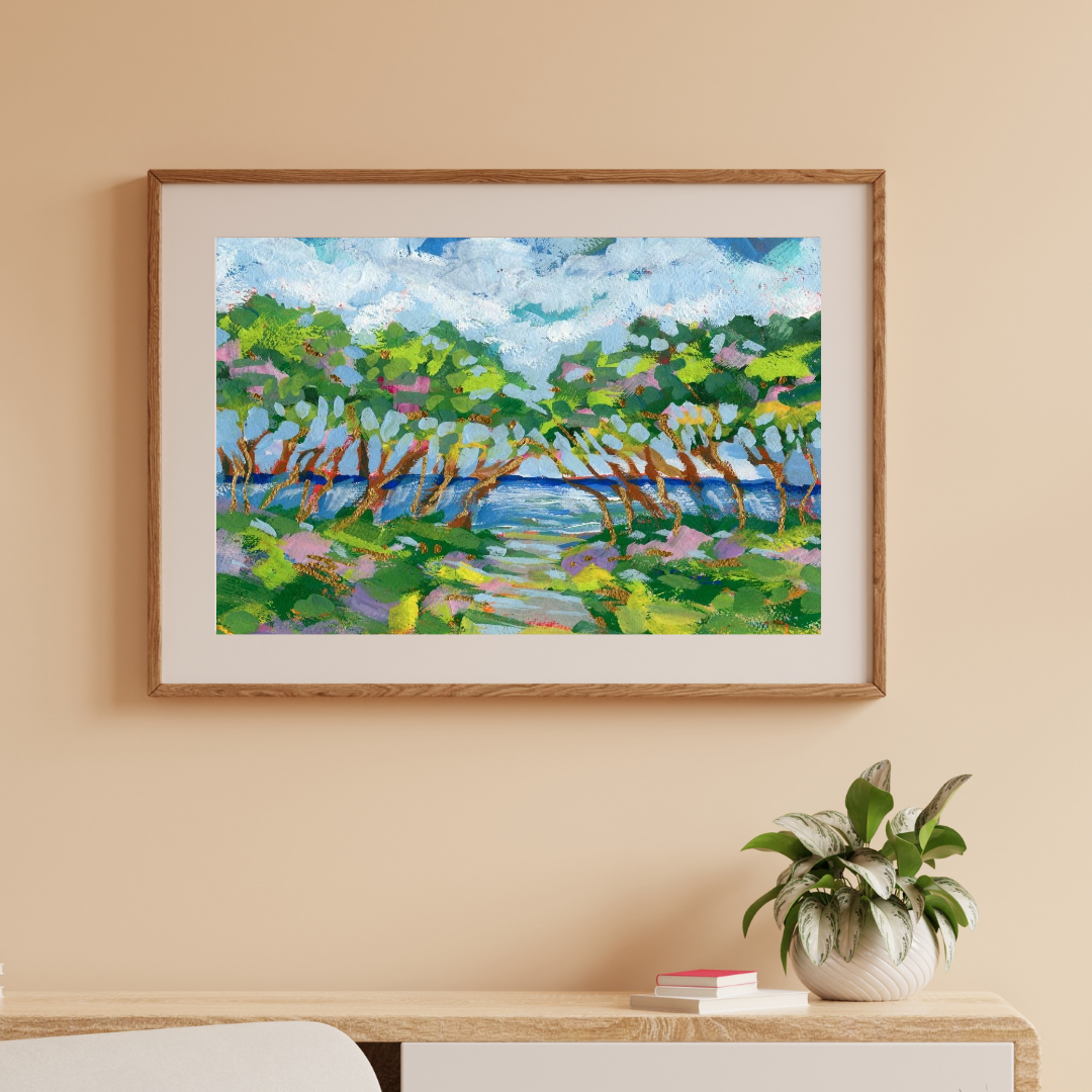 Fort Fisher Canopy / Unframed Print by Elizabeth Sheats Mockup