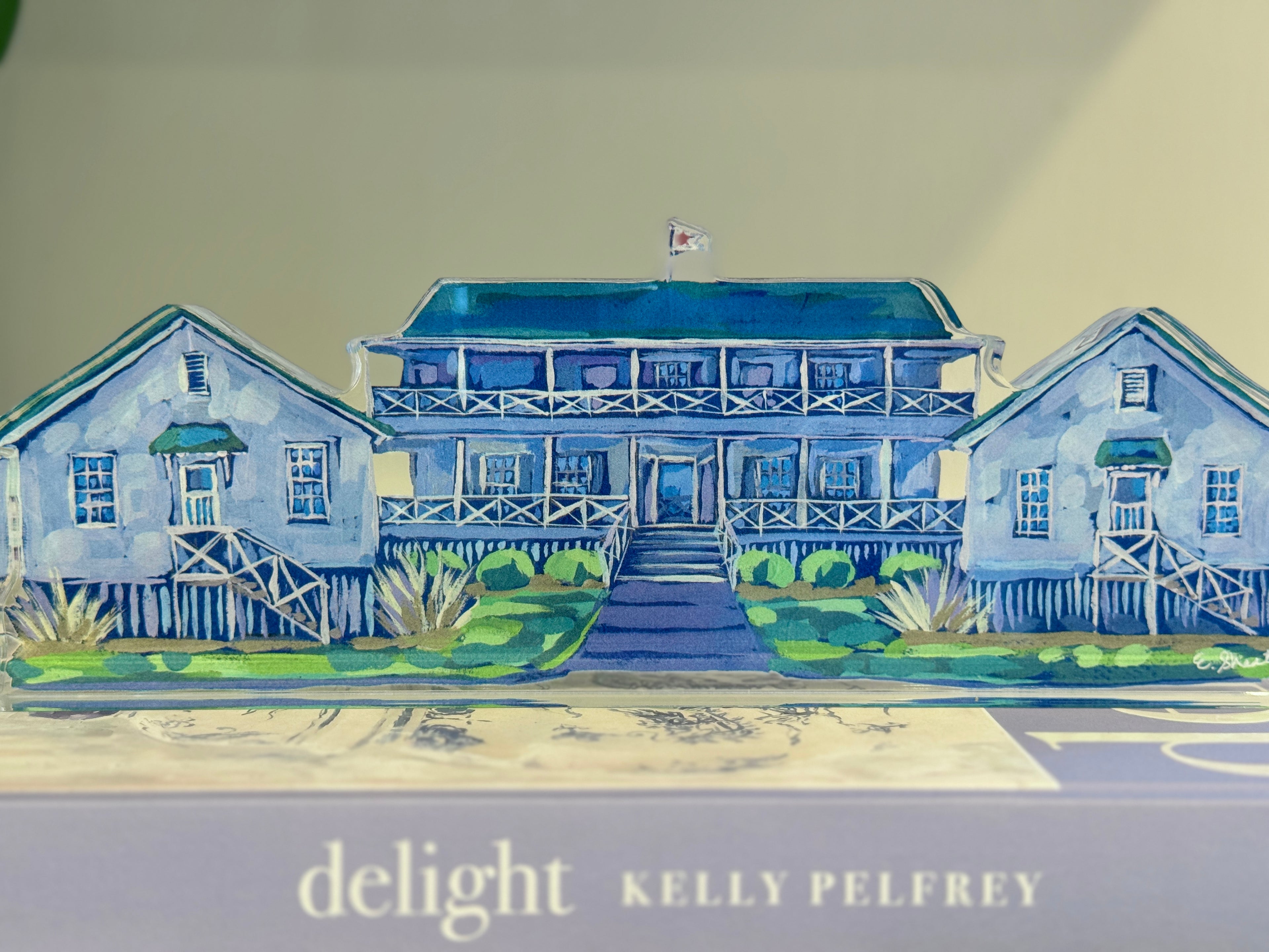 Carolina Yacht Club Block by Elizabeth Sheats