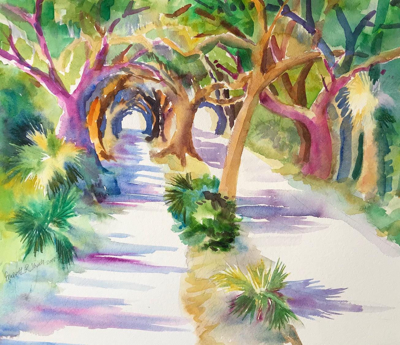 Federal Road / Bald Head Island / Unframed Print by Elizabeth Sheats