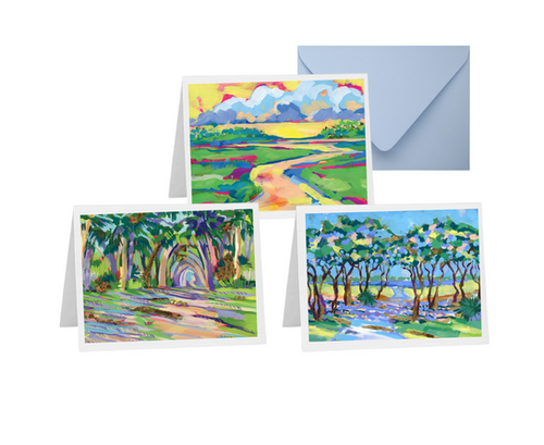 Coastal Canopy Mixed Pack Note Cards | by Elizabeth-Sheats-Art