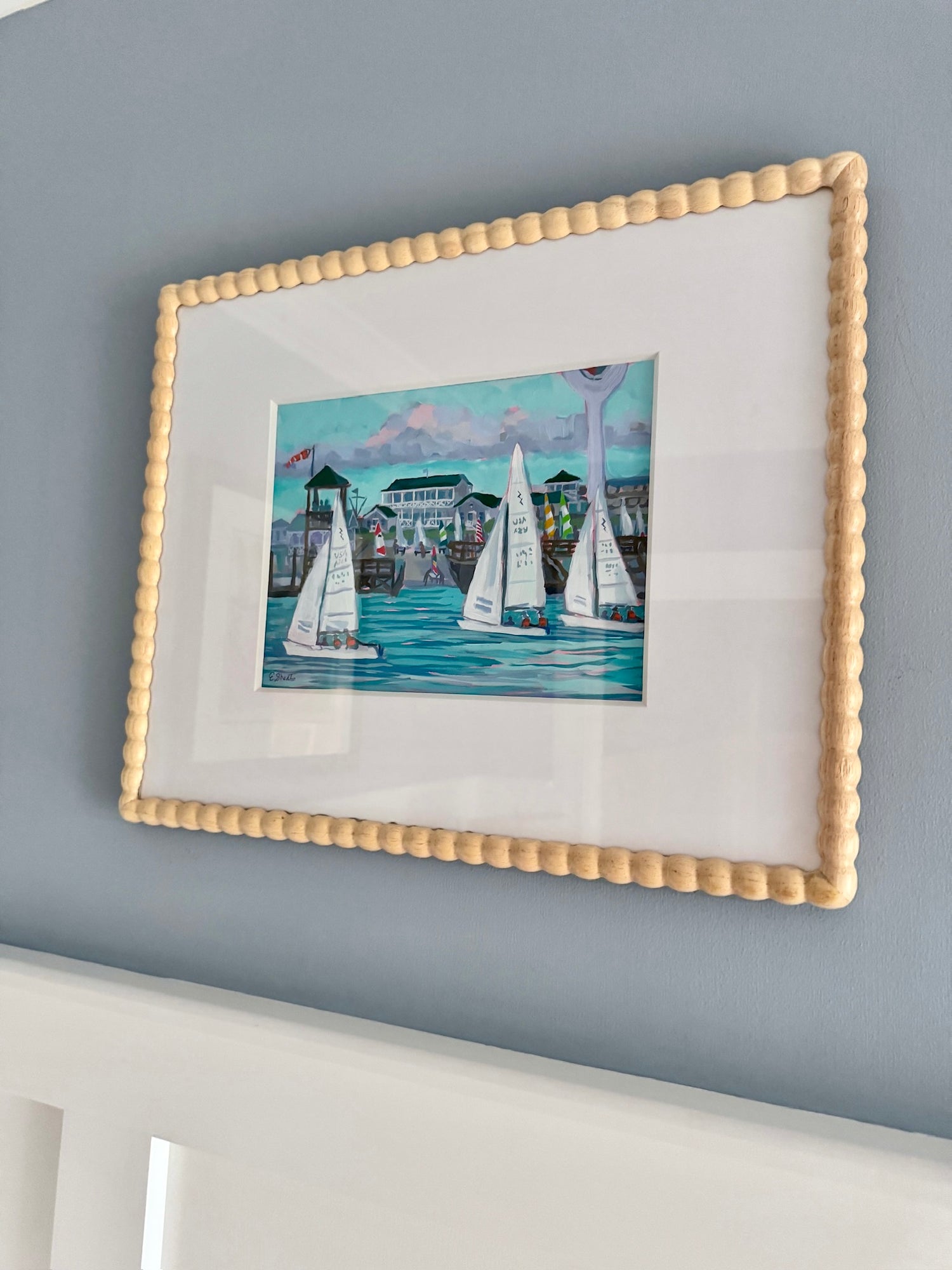 Carolina Yacht Club - Down by the Docks 3 - Original - by Elizabeth Sheats
