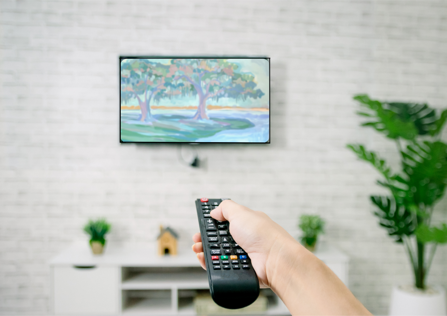 TV Download Mockup - Live Oak Marsh by Elizabeth Sheats