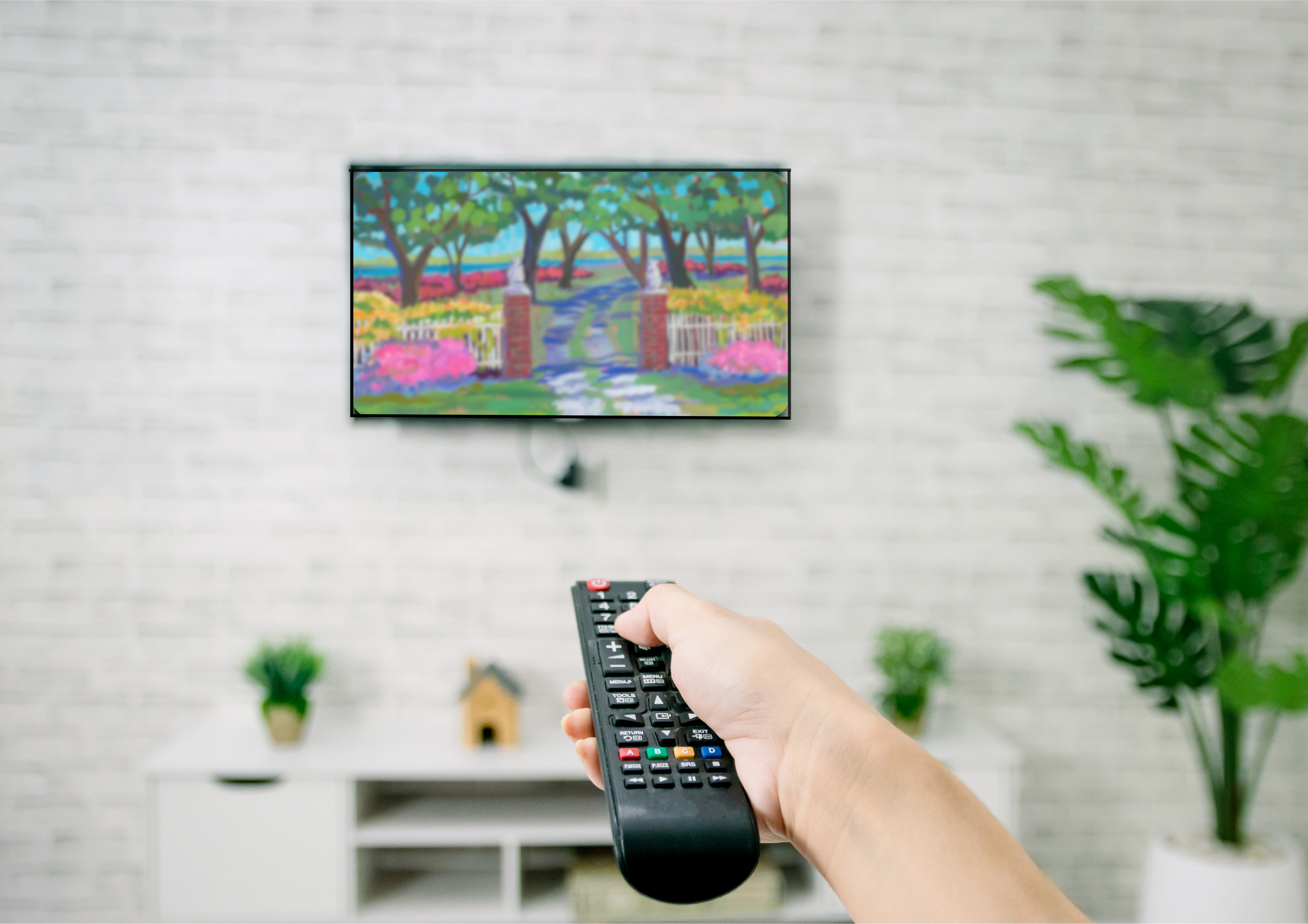 TV Download Mockup - Chicora Wood Plantation Gate by Elizabeth Sheats