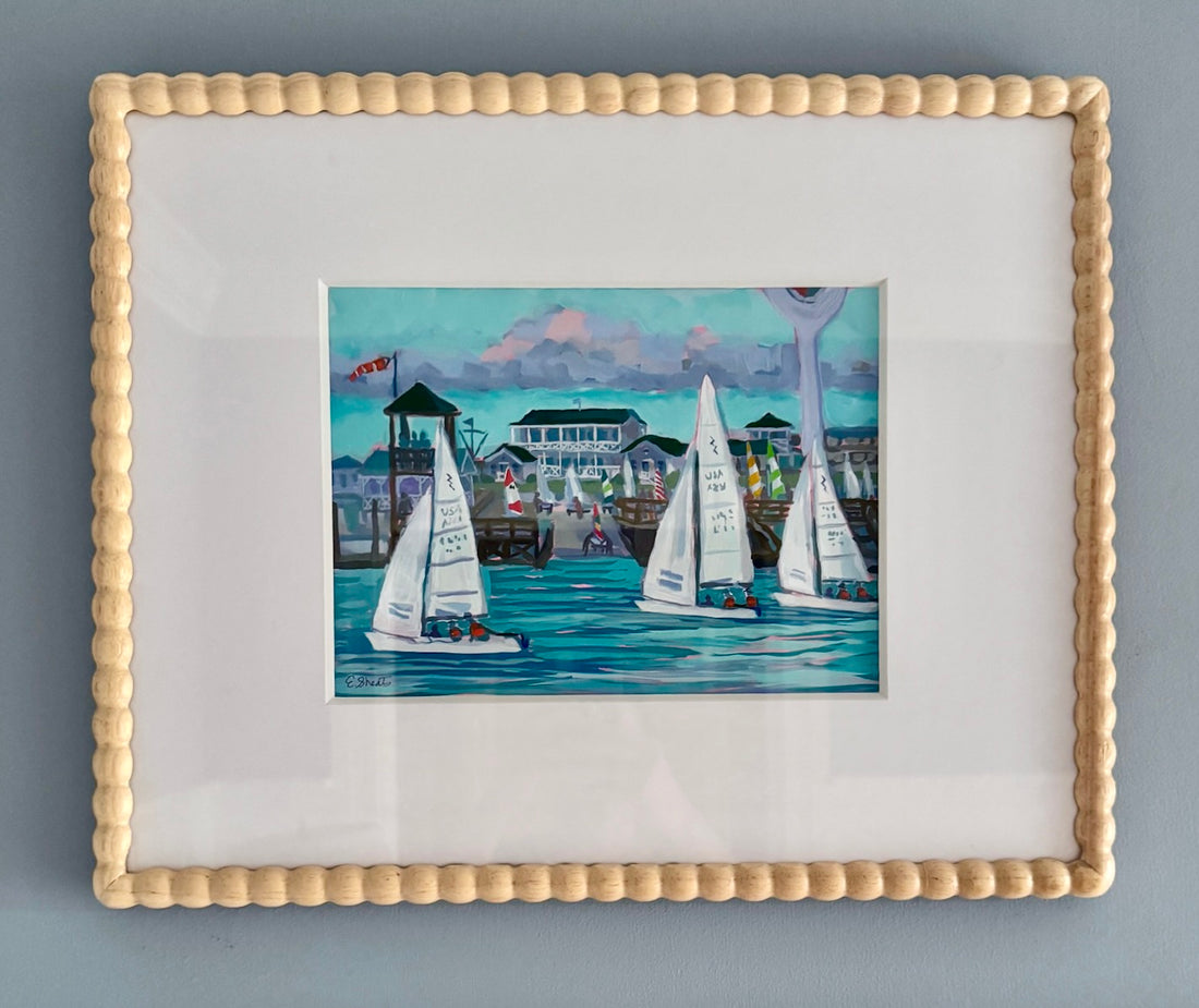 Carolina Yacht Club - Down by the Docks 3 - Original - by Elizabeth Sheats