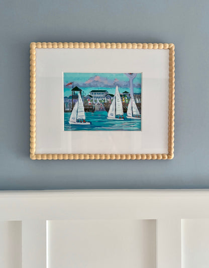 Carolina Yacht Club - Down by the Docks 3 - Original - by Elizabeth Sheats
