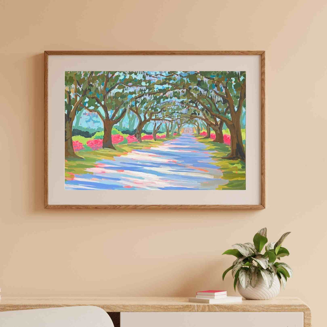 Mockup of Azaleas at Litchfield / Unframed Print by Elizabeth Sheats