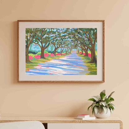 Mockup of Azaleas at Litchfield / Unframed Print by Elizabeth Sheats