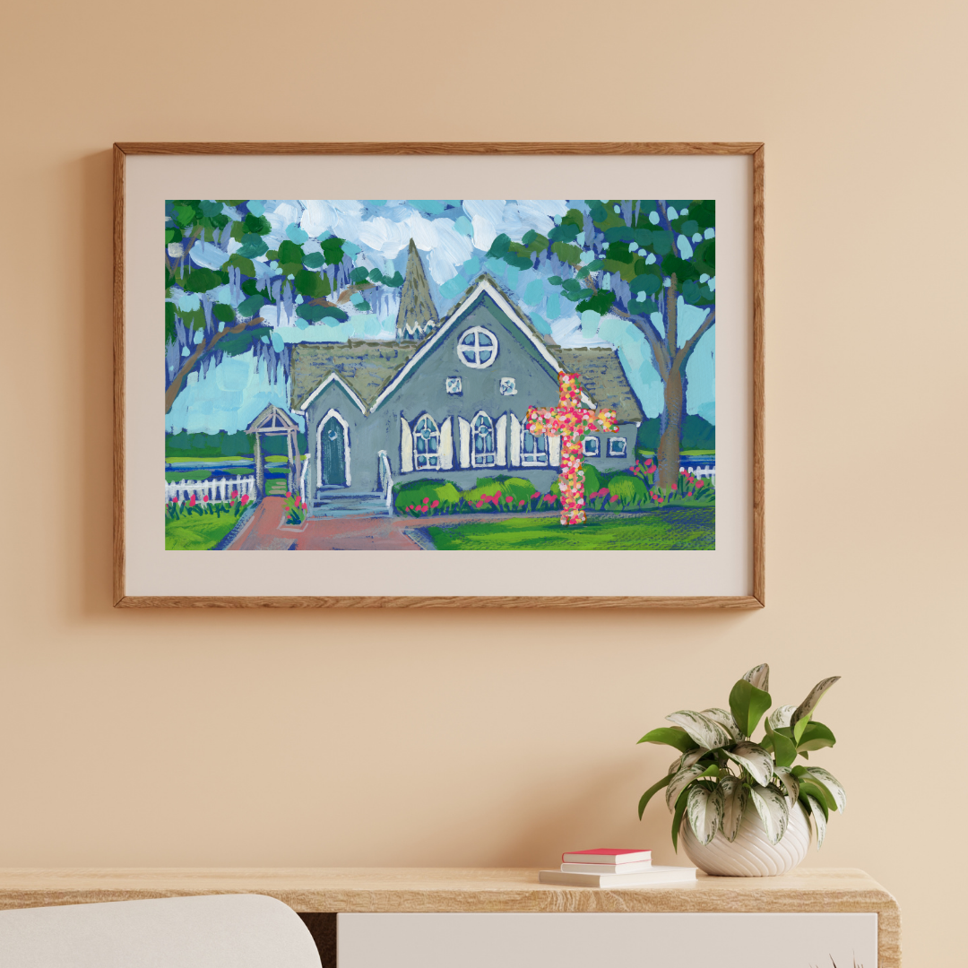 Easter Cross at the Village Chapel / Bald Head Island / Print image 1