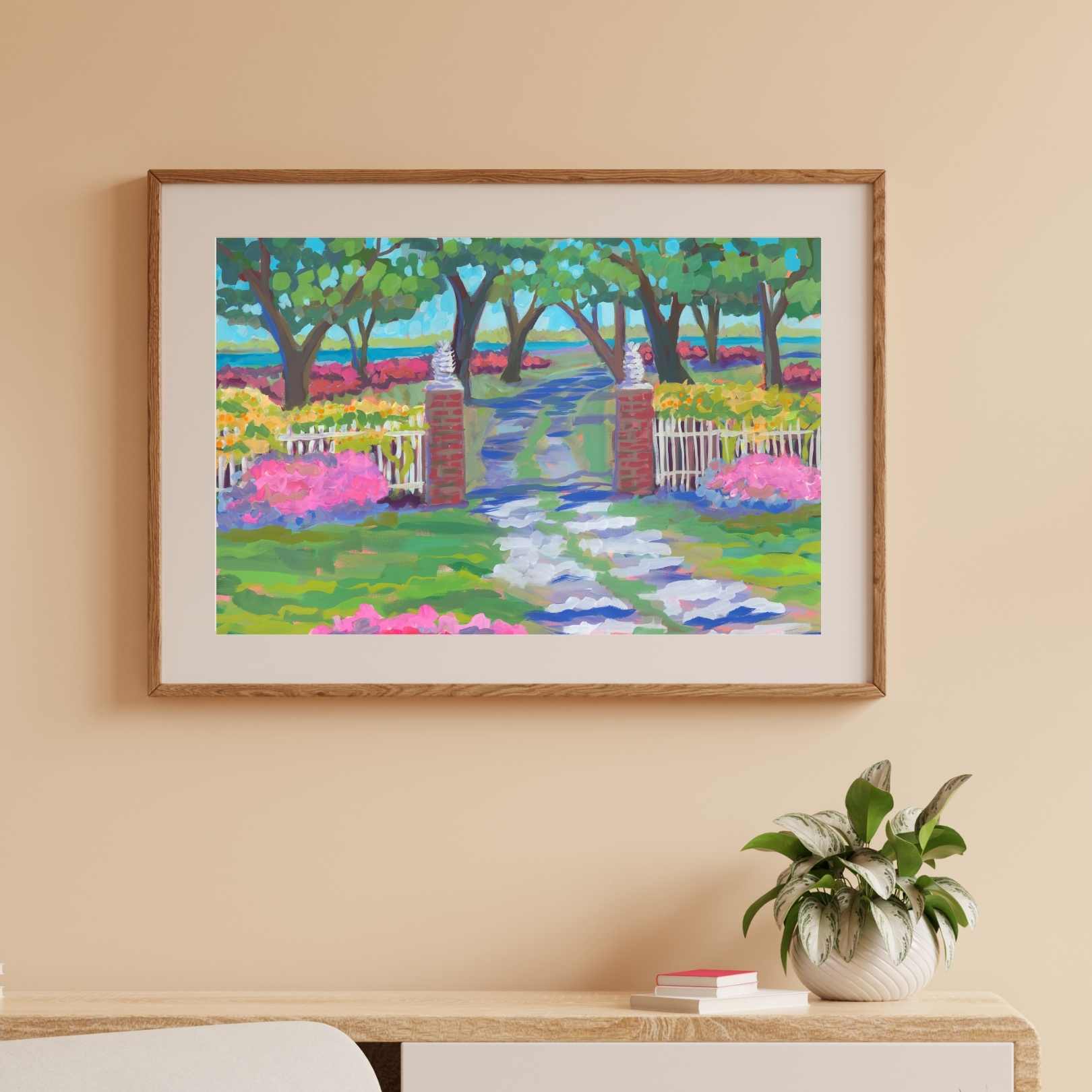 Chicora Wood Plantation Gate 1 Print Mockup by Elizabeth Sheats