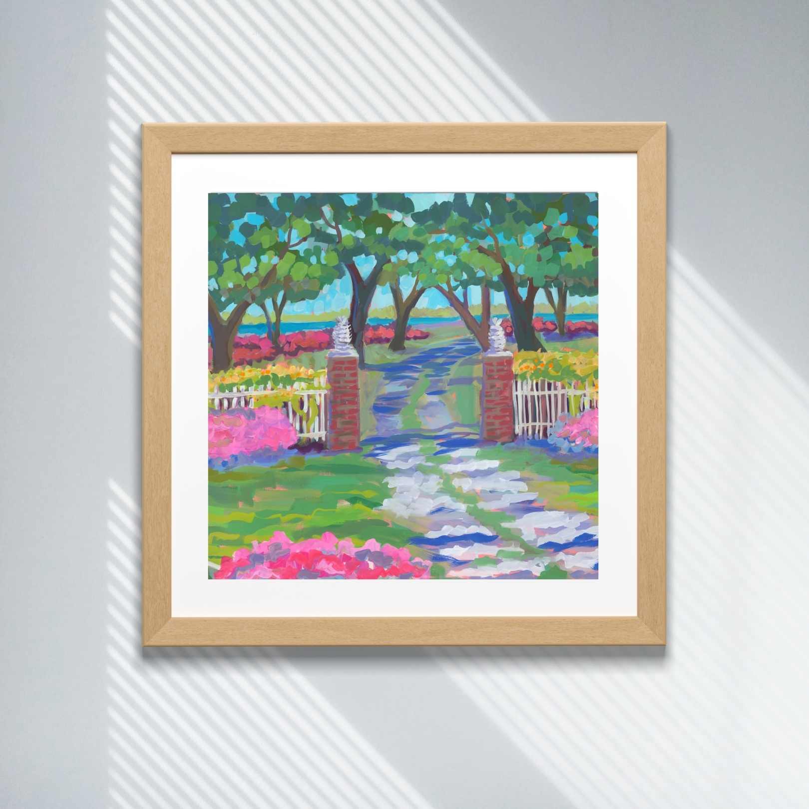 Chicora Wood Plantation Gate 1 Print Mockup by Elizabeth Sheats