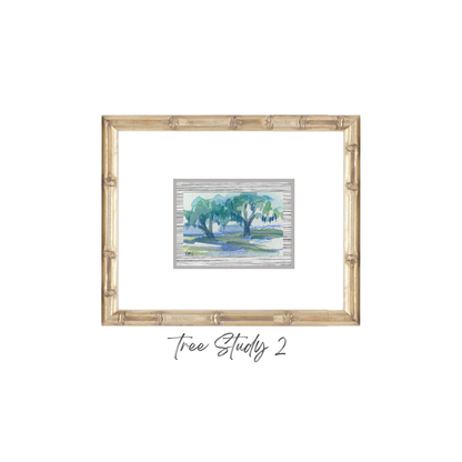 Elizabeth Sheats Original Framed Painting of her Tree Study Collection, Tree Study 2