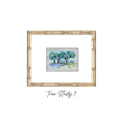 Elizabeth Sheats Original Framed Painting of her Tree Study Collection, Tree Study 7