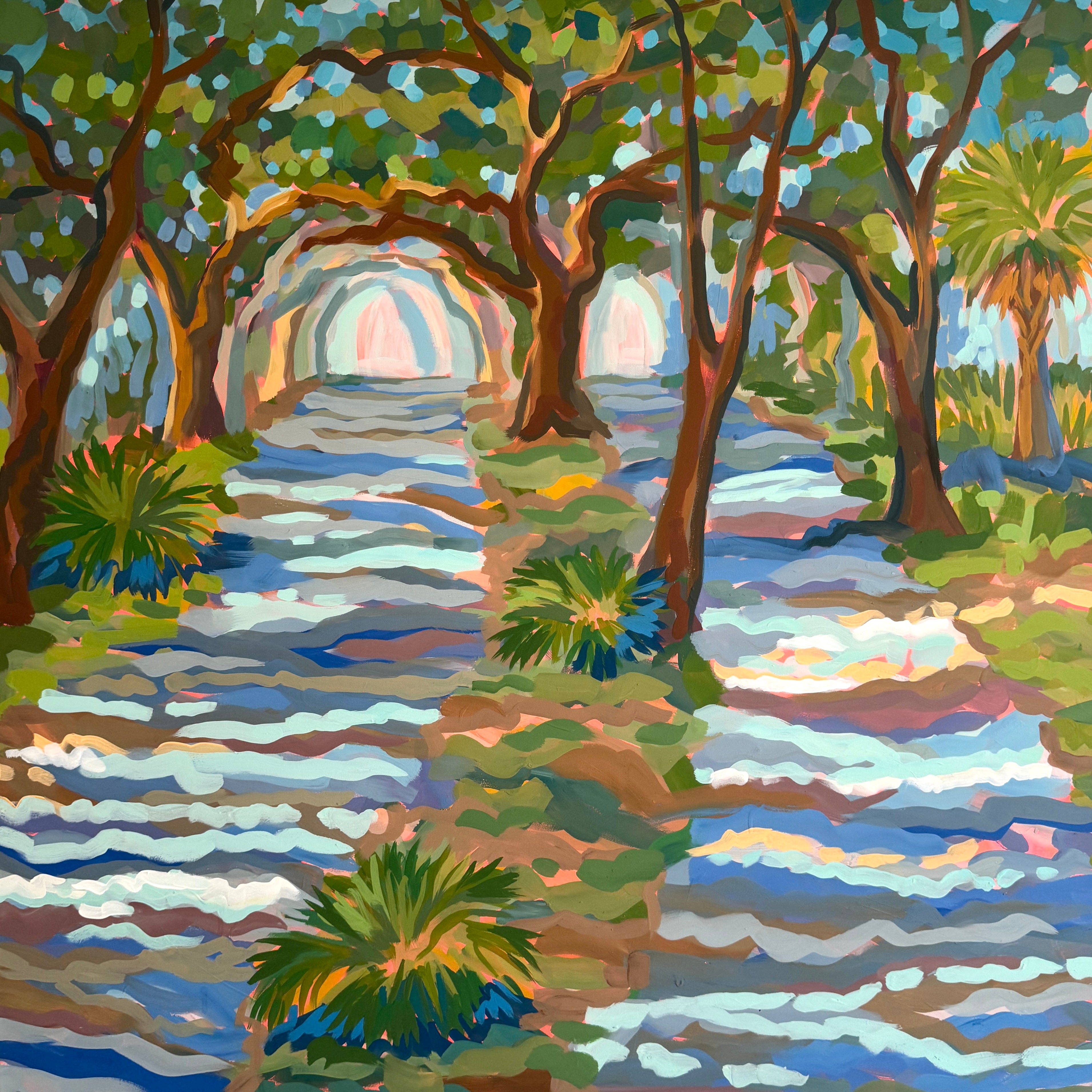 Crossing the Island - Original - by Elizabeth Sheats (Copy)