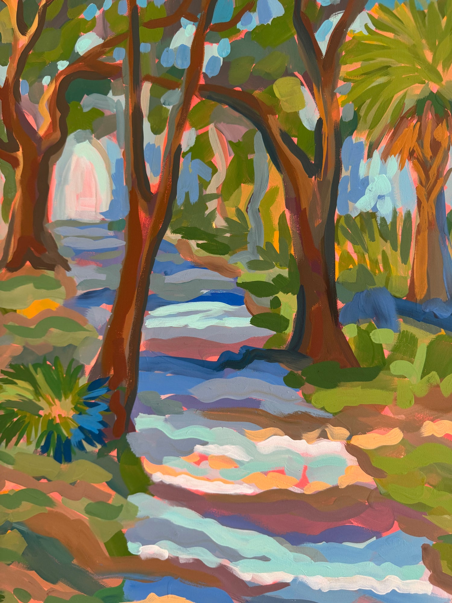 Crossing the Island - Original - by Elizabeth Sheats (Copy)