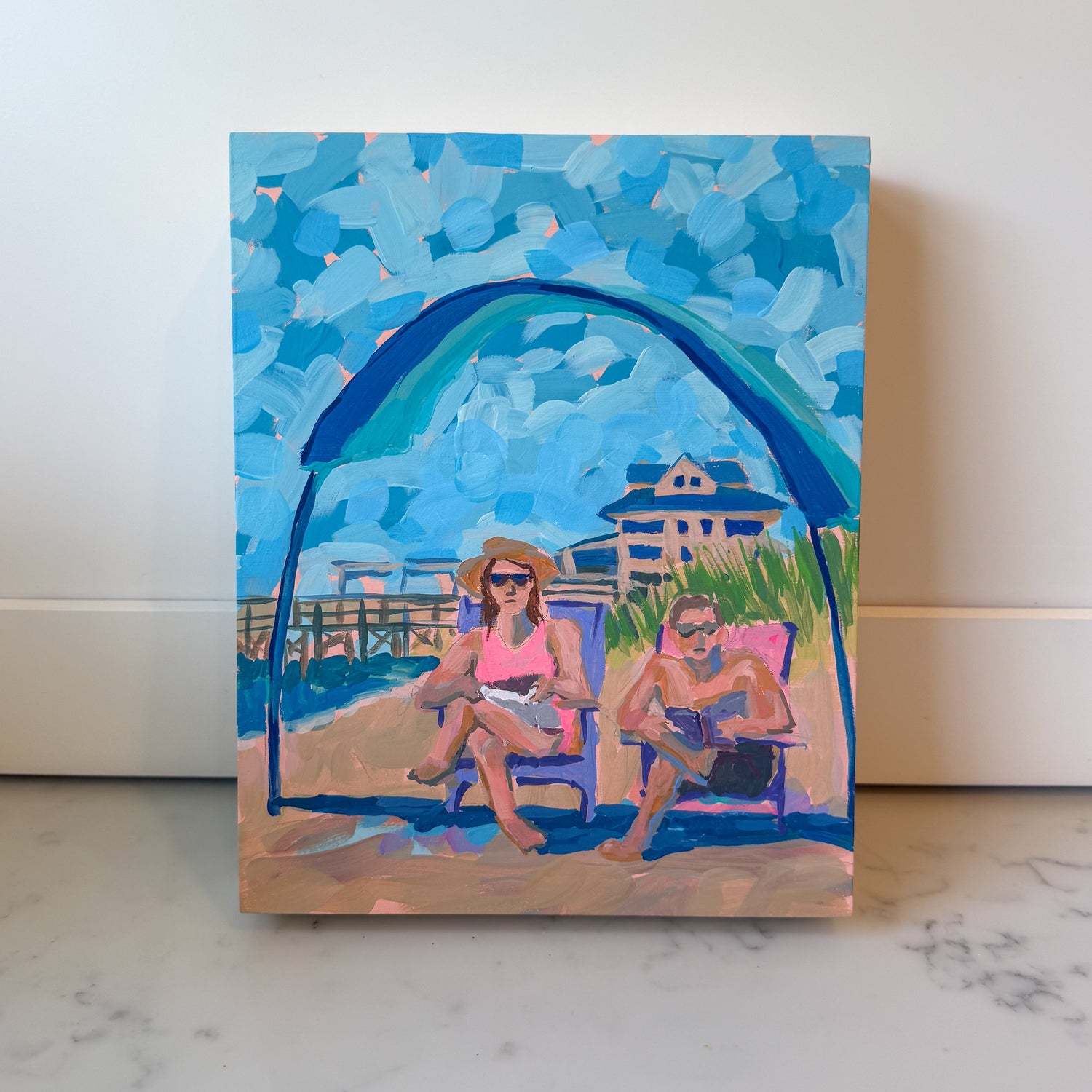 "Under The Shibumi at Crystal Pier" Elizabeth Sheats Original