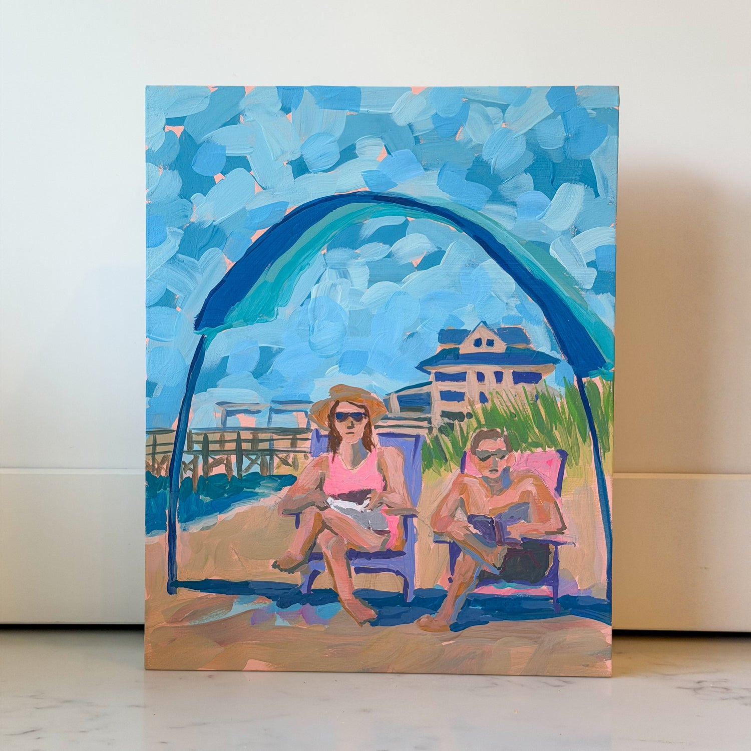 "Under The Shibumi at Crystal Pier" Elizabeth Sheats Original