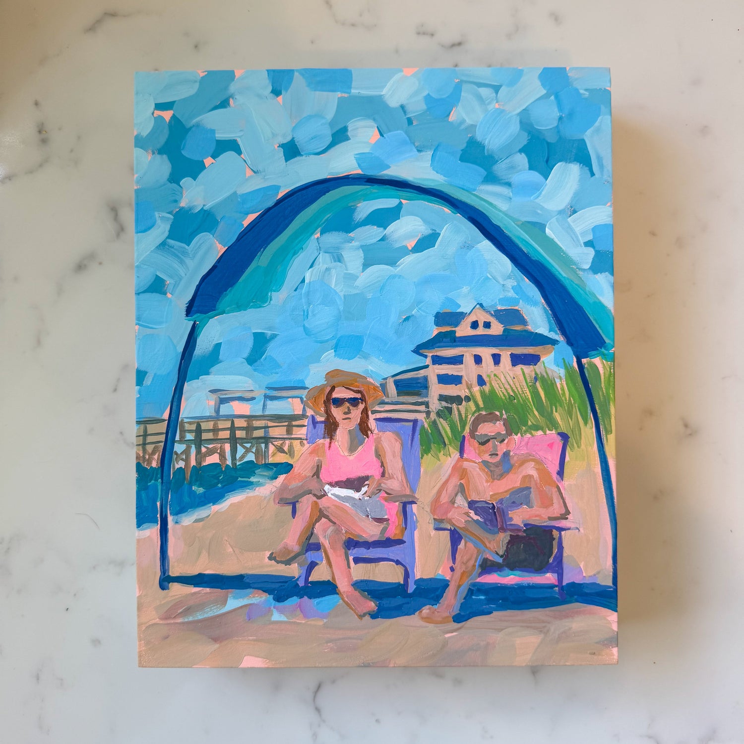 "Under The Shibumi at Crystal Pier" Elizabeth Sheats Original