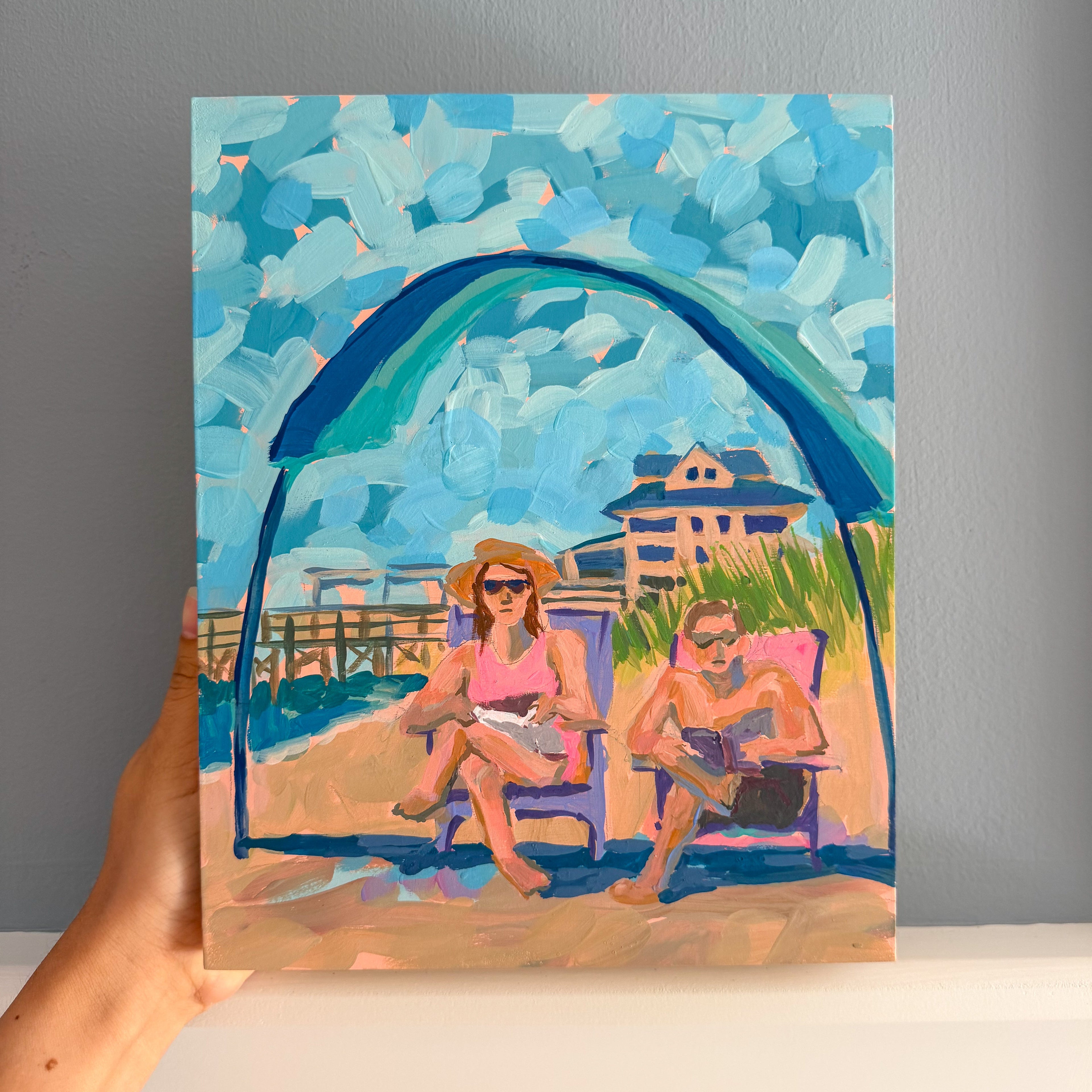 "Under The Shibumi at Crystal Pier" Elizabeth Sheats Original