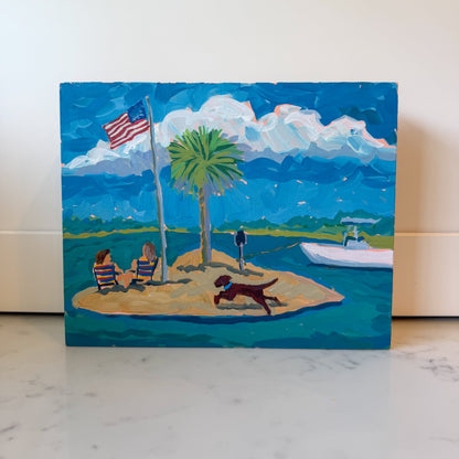 "Catching Up on Palm Tree Island" Elizabeth Sheats Original