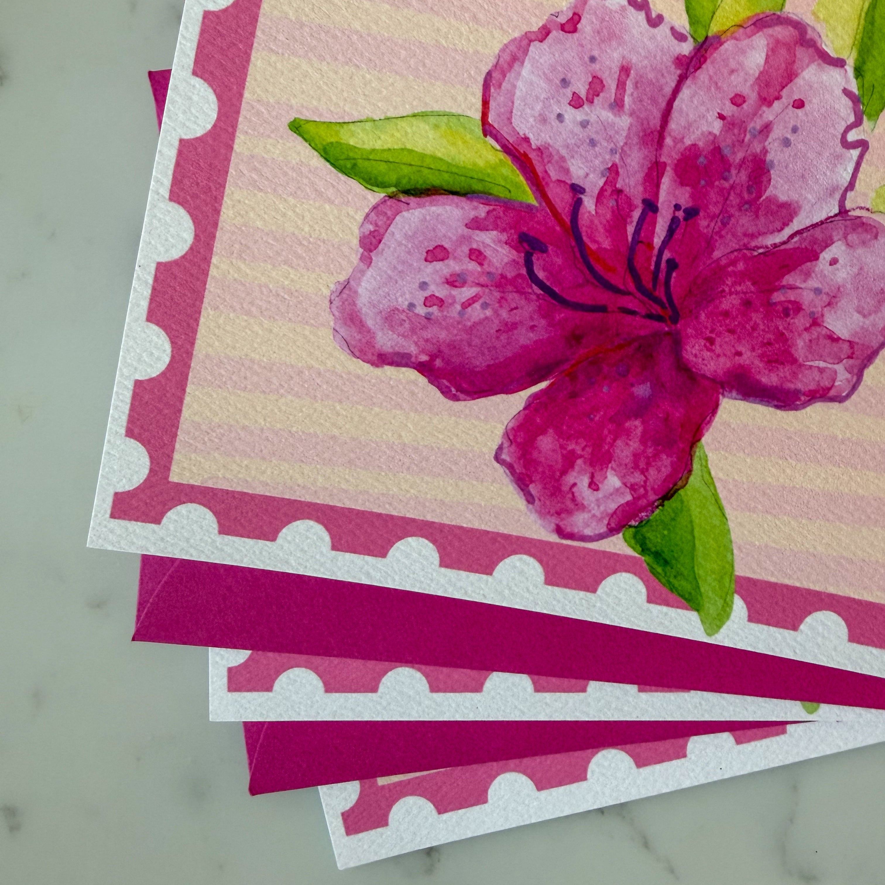 Azalea Notecards - Pack of 6 Cards