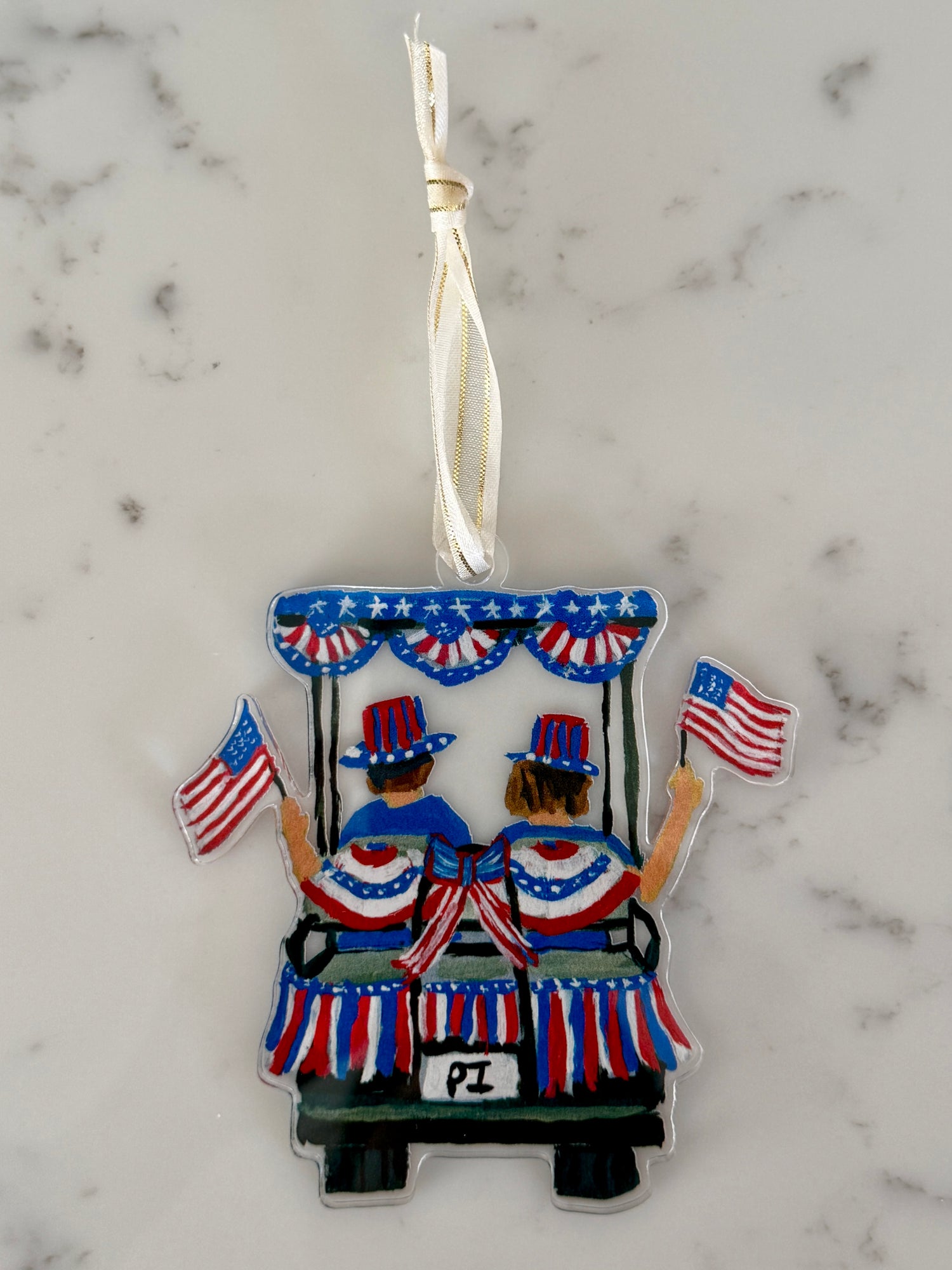 1 Pawleys Island Ornaments by Elizabeth Sheats - 4th of July Parade
