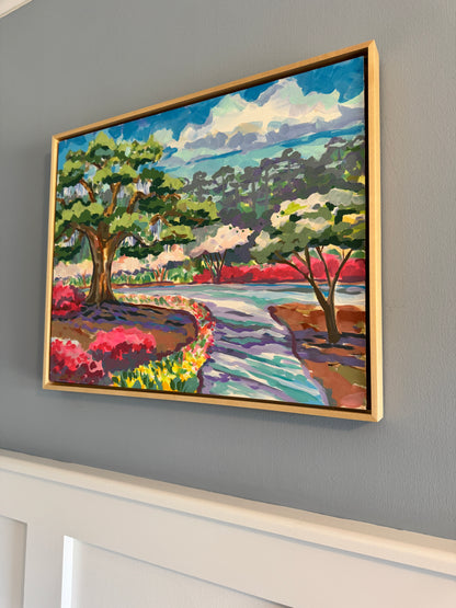 Airlie Gardens Path - Original - by Elizabeth Sheats