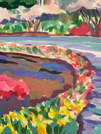 Airlie Gardens Path - Original - by Elizabeth Sheats