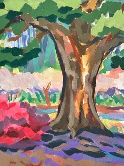 Airlie Gardens Path - Original - by Elizabeth Sheats