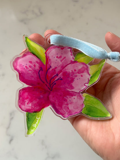 Azalea Acrylic Ornament - Pre-Order Now!