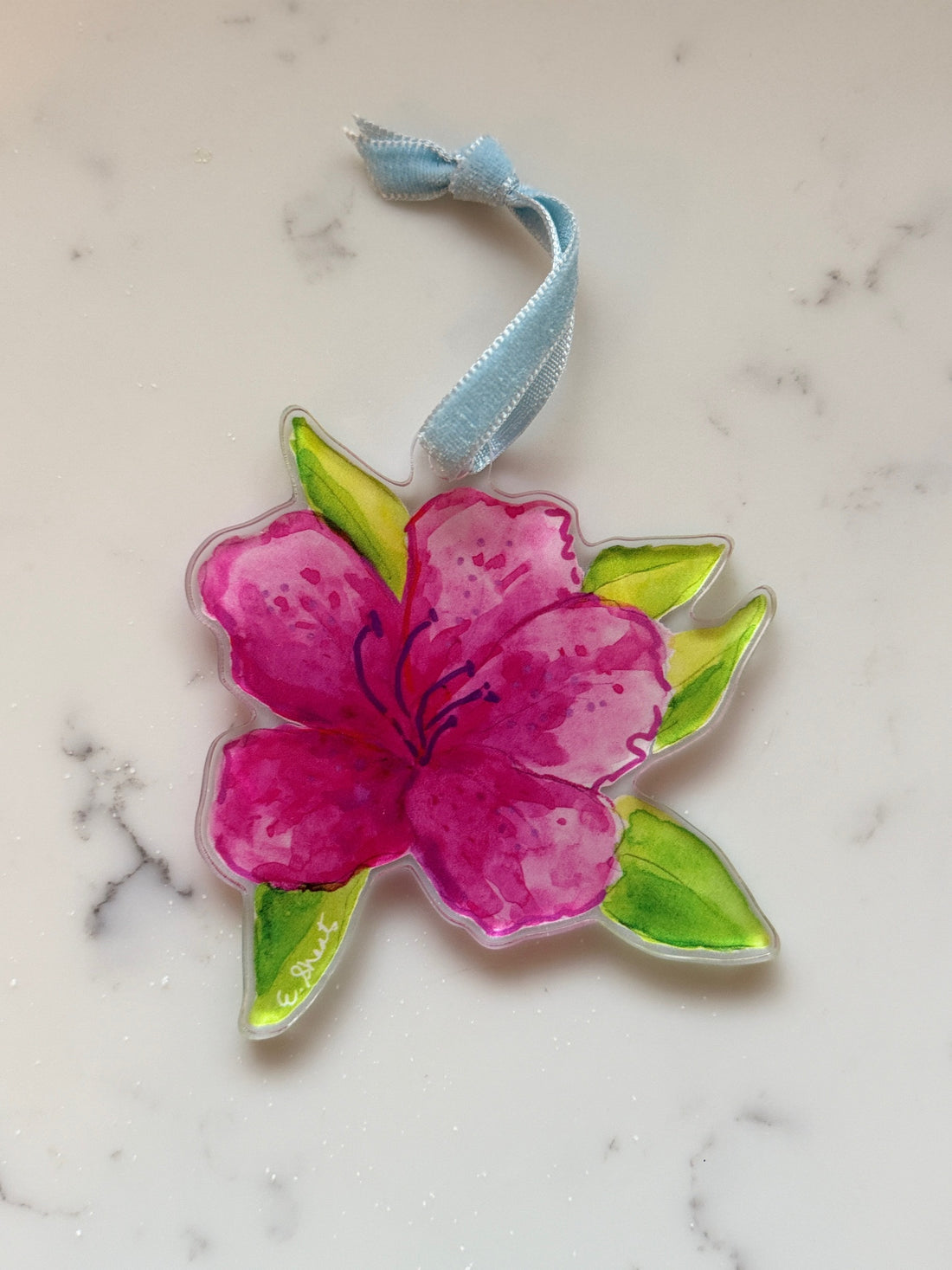 Azalea Acrylic Ornament - Available Now!
