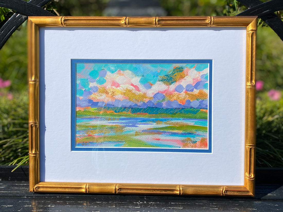 Storm Approaching Original Framed Painting by Elizabeth Sheats