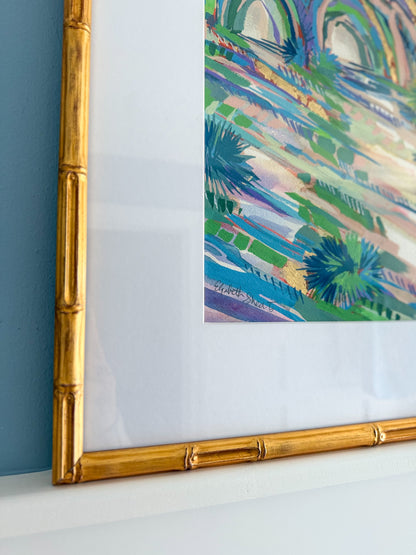 Twin Tunnels in Gold - Original - by Elizabeth Sheats