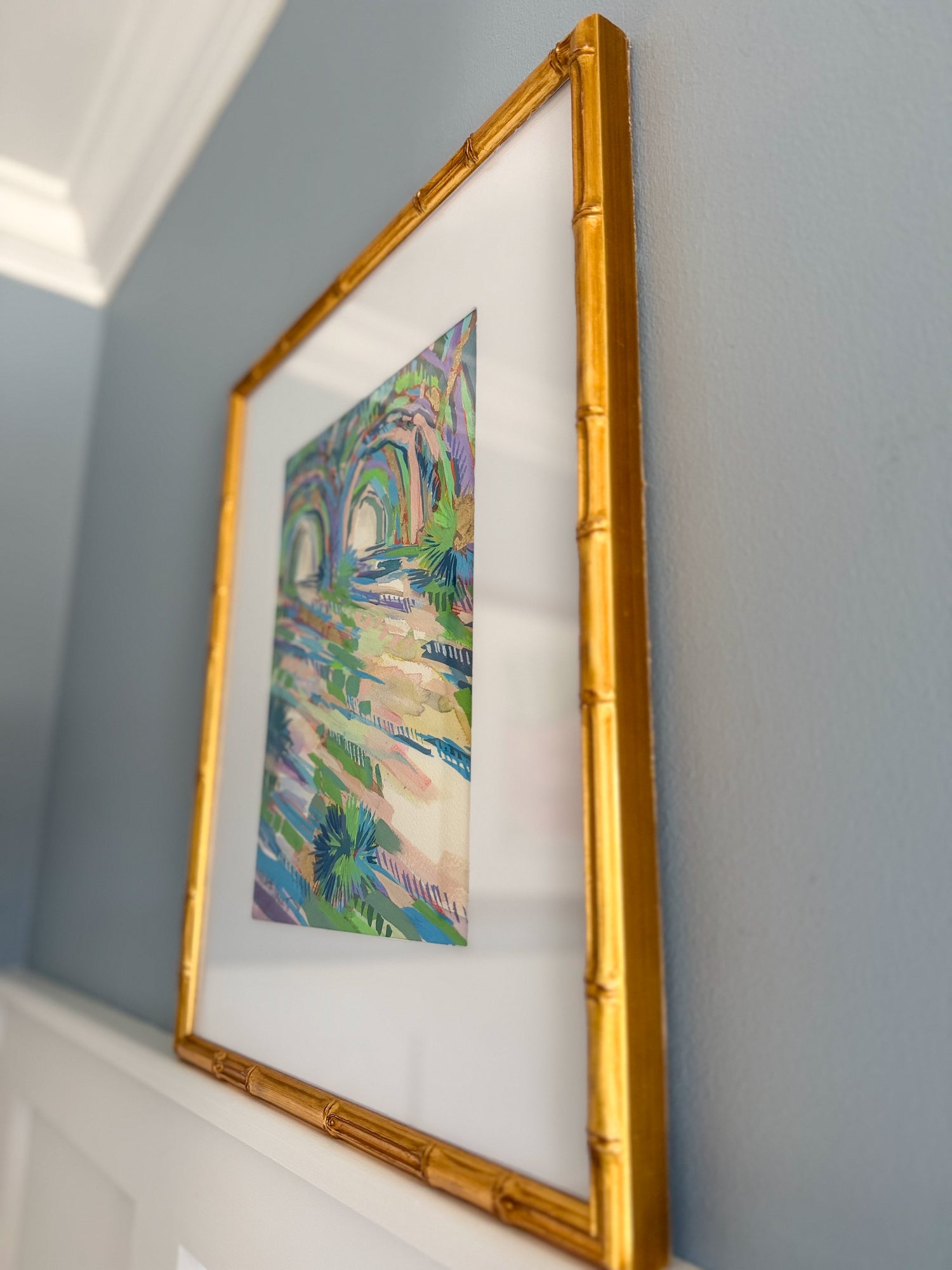 Twin Tunnels in Gold - Original - by Elizabeth Sheats