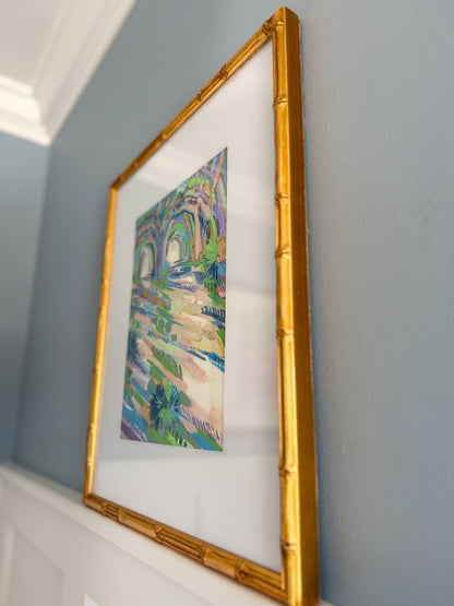 Twin Tunnels in Gold - Original - by Elizabeth Sheats