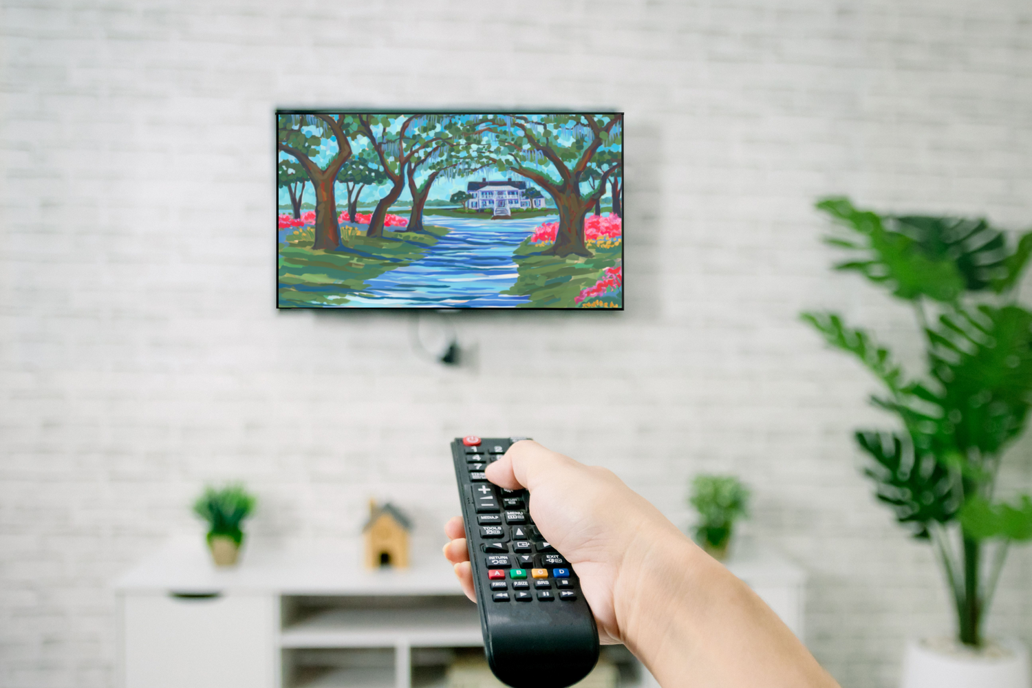 Mockup of Litchfield Plantation with Azaleas TV Download by Elizabeth Sheats