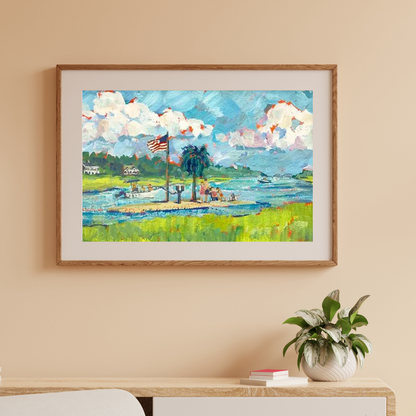 Palm Tree Island / Wrightsville Beach / Print image 0