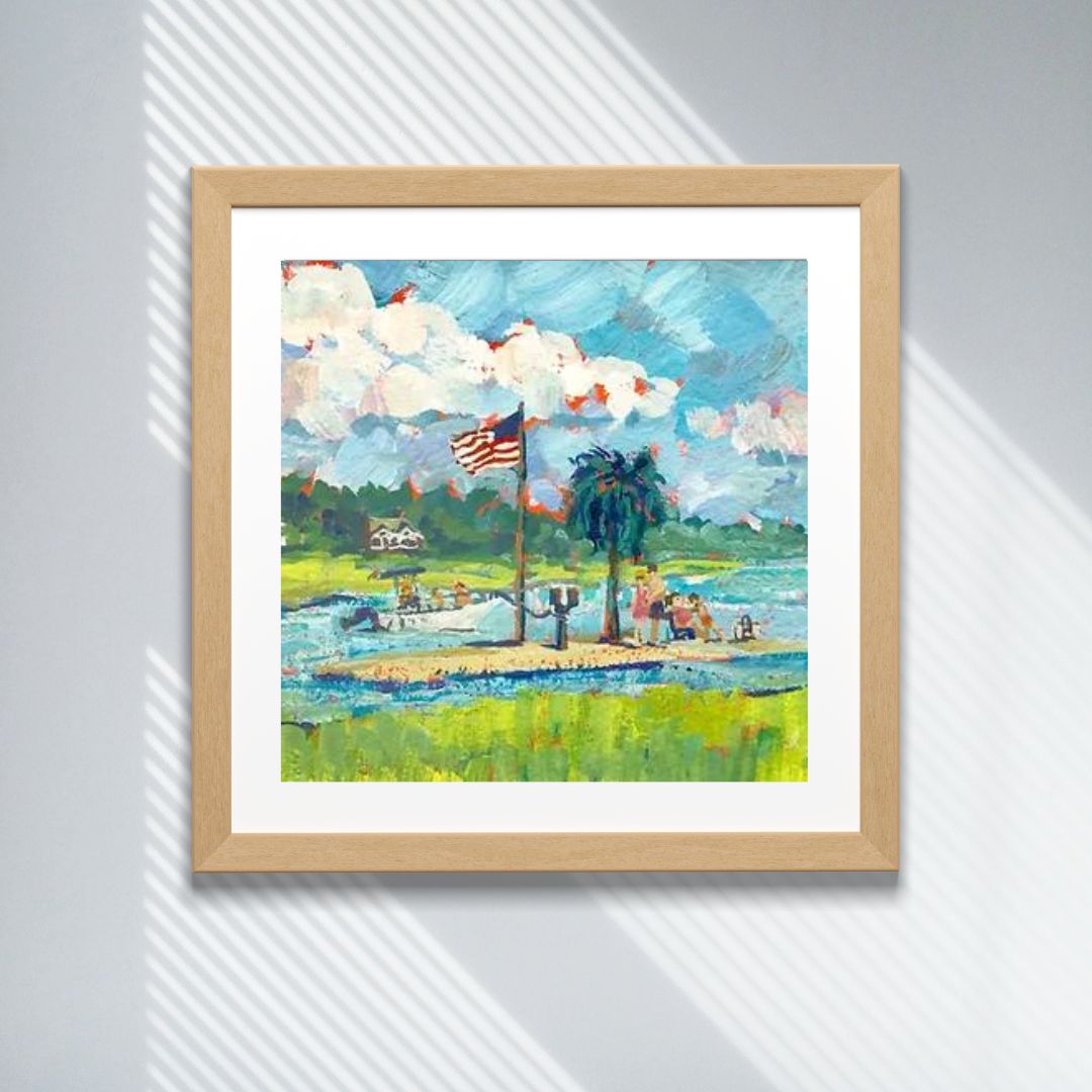 Palm Tree Island / Wrightsville Beach / Print image 1